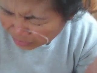 Filipina tie the knot gets hard blasted in all directions cum