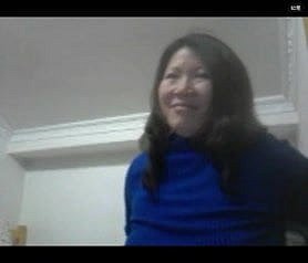 Chinese wife work knockers overhead webcam