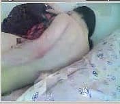 Menina chinesa Nerdy em masturbando na webcam